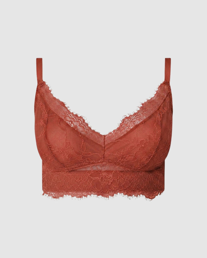 Lace Support+ Bra Rust