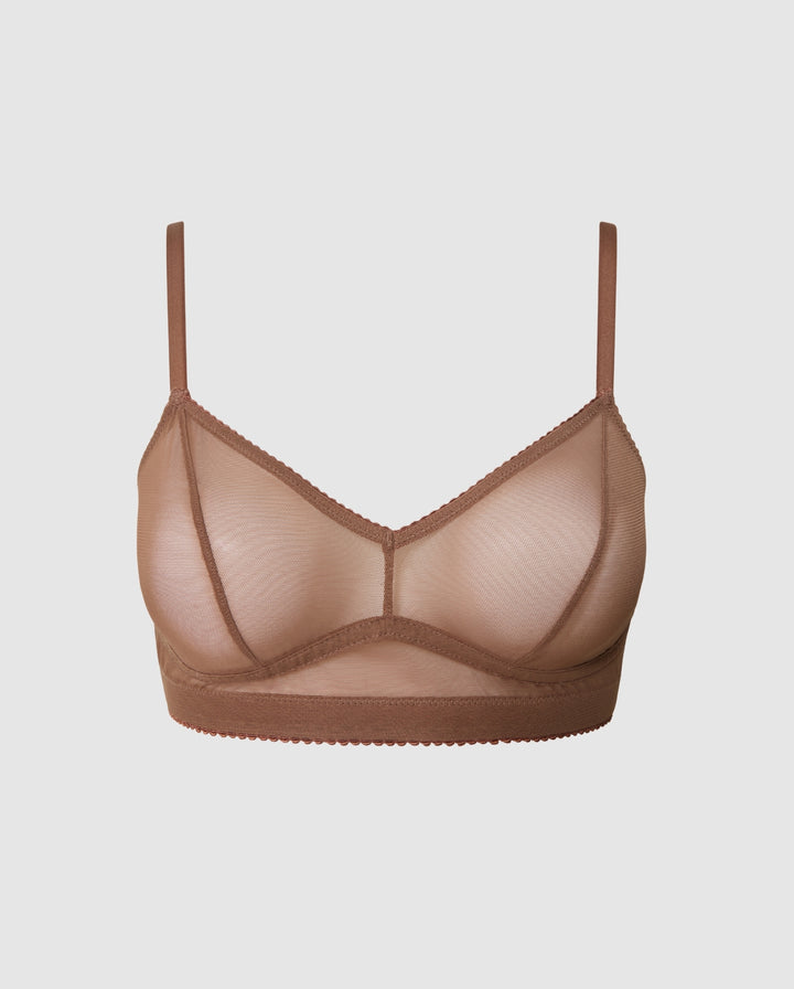 Mesh Balconette Mocha