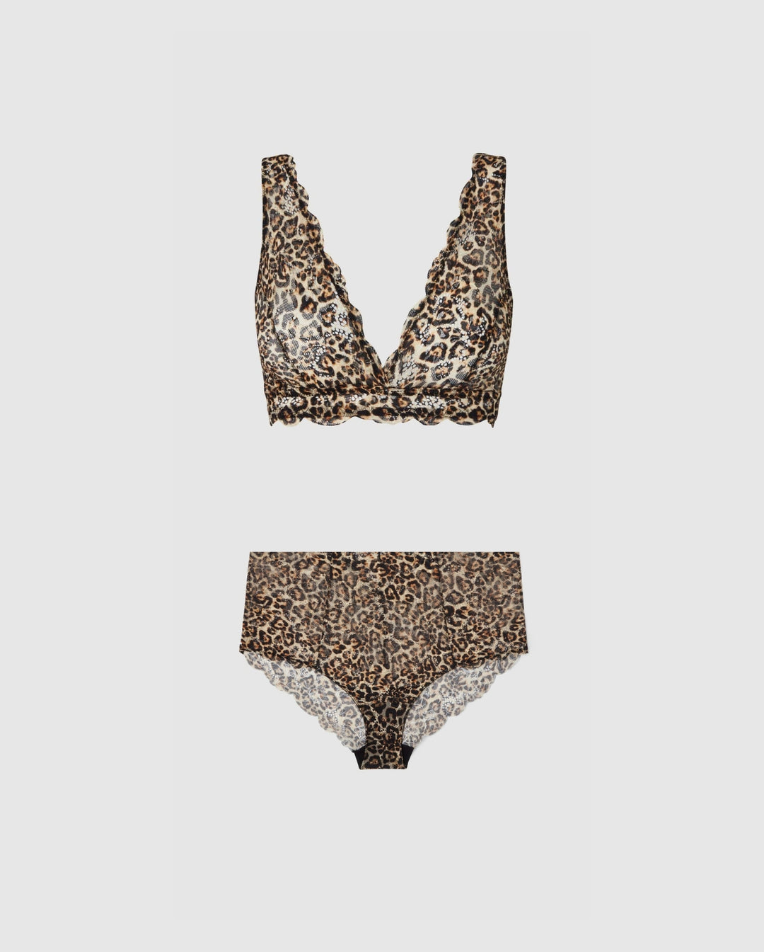 Leopard Plunge Duo Set