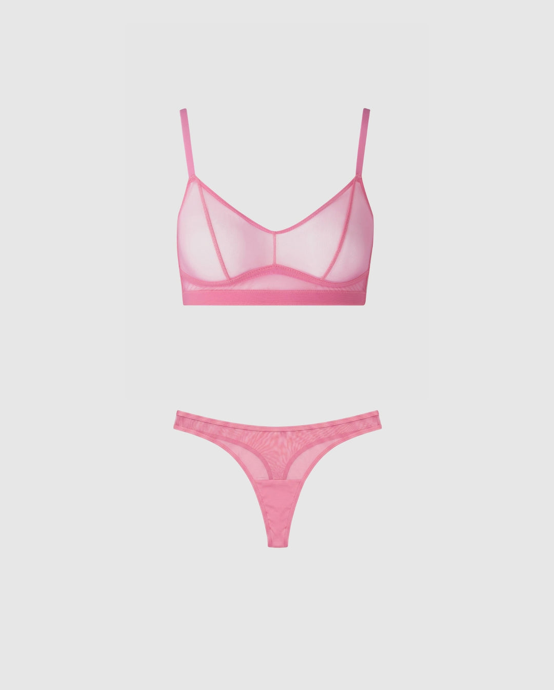 Candy Pink Sheer Duo Set
