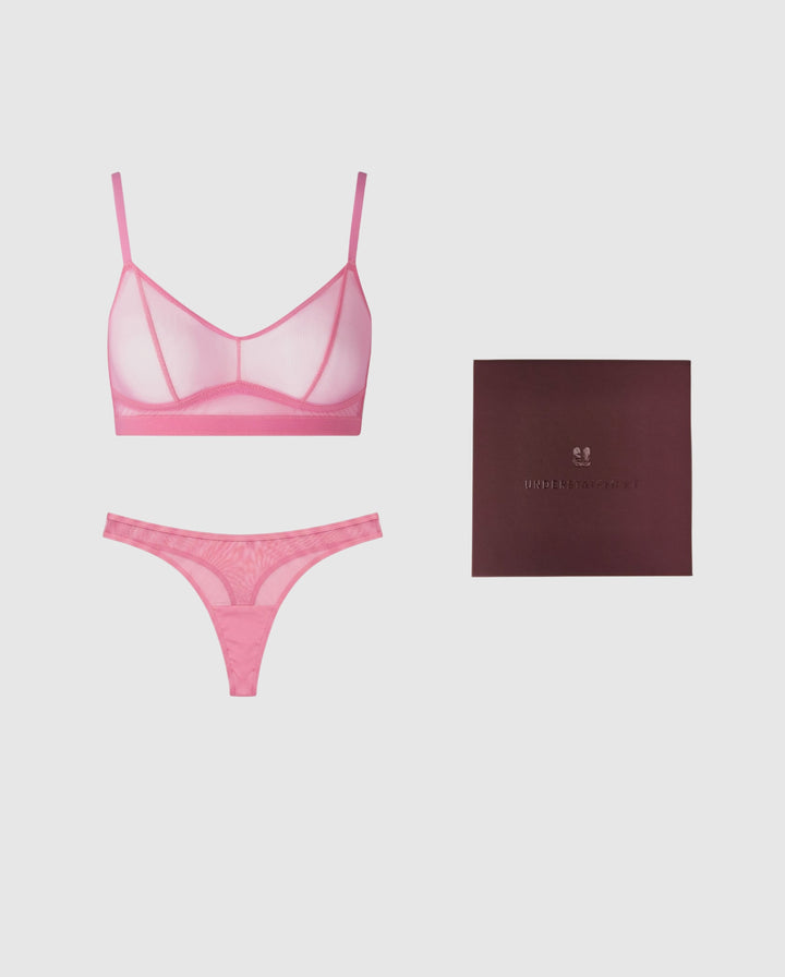 Candy Pink Sheer Gift Set