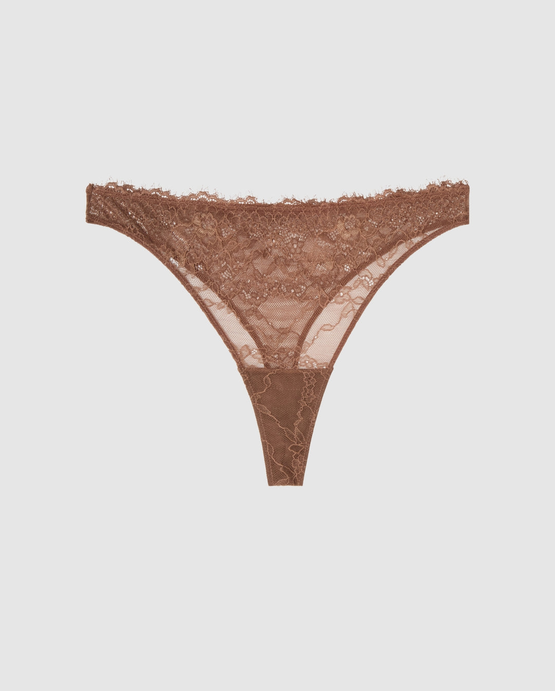 Lace Thong Mocha