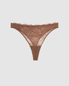 Lace Thong Mocha