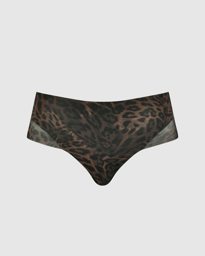 Micro Mesh Midi Hipster Dark Leopard