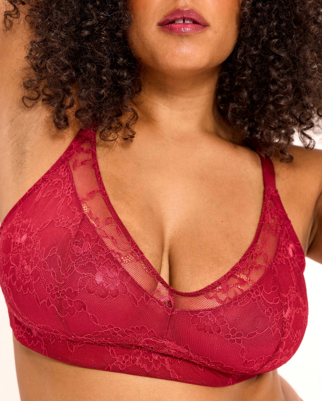 Lace Support+ Bra Rumba Red