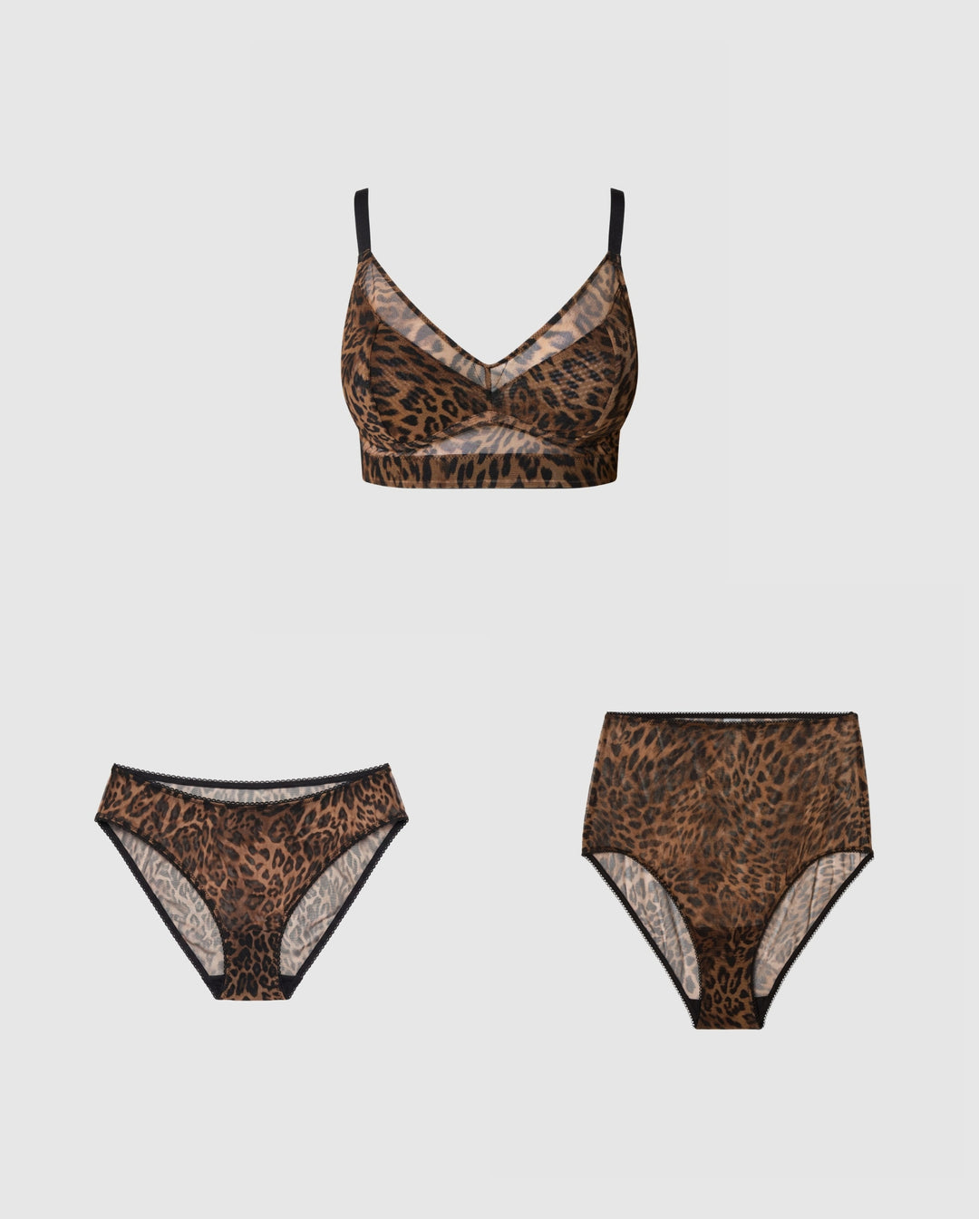 Dark Leopard Support Trio Set