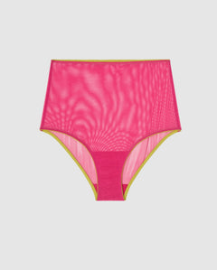 Mesh Highwaist Briefs Fuchsia
