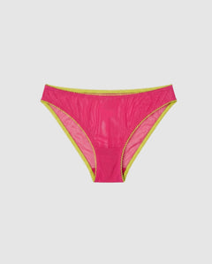 Mesh Bikini Briefs Fuchsia