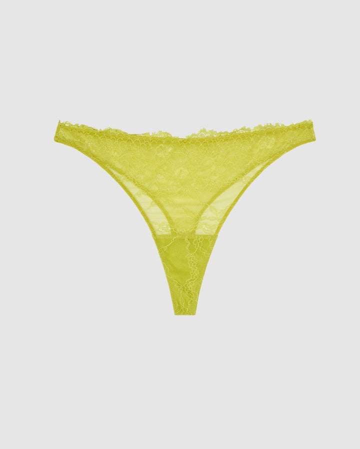 Lace Thong Citrus Bloom