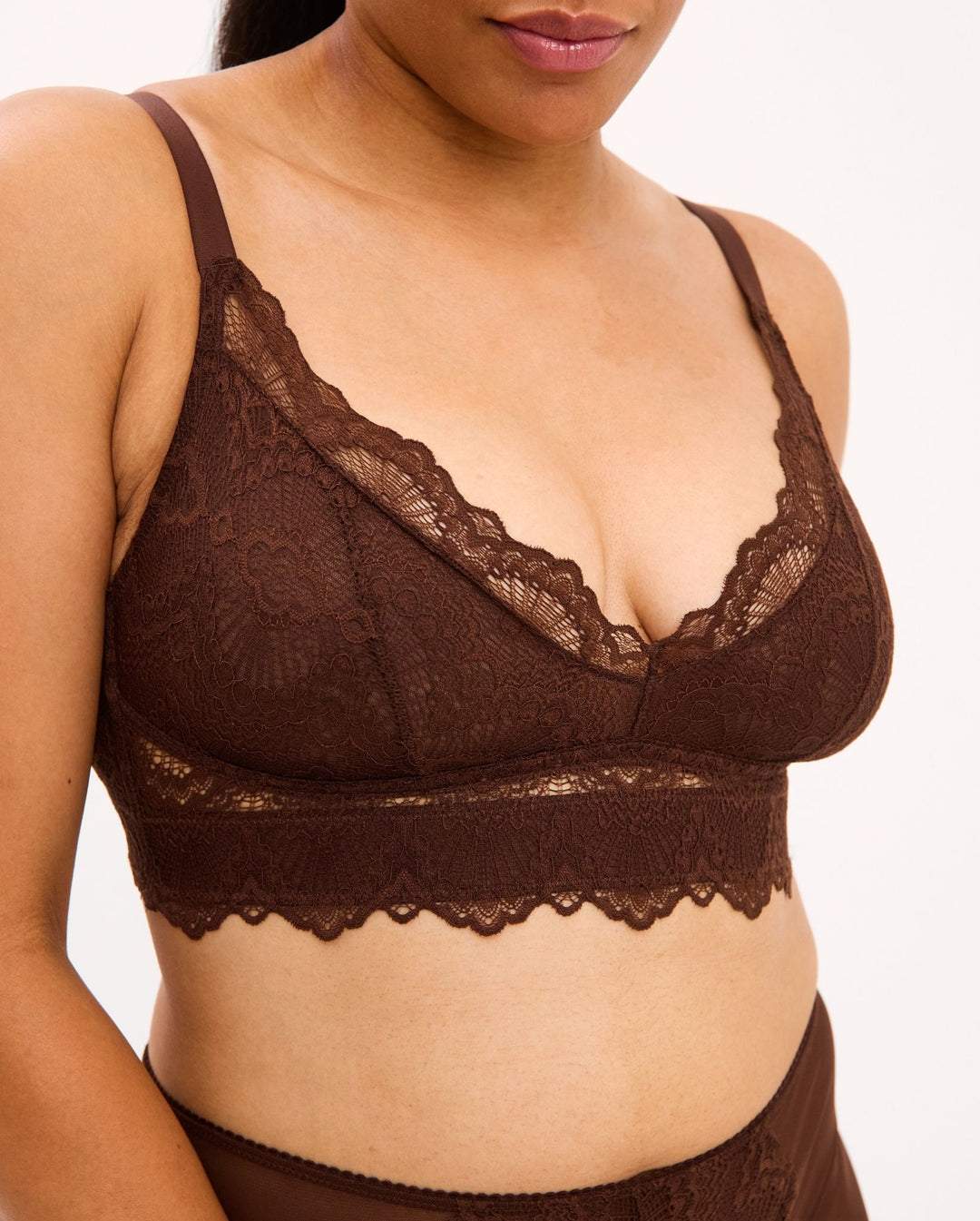 Lace Support+ Bra Coffee
