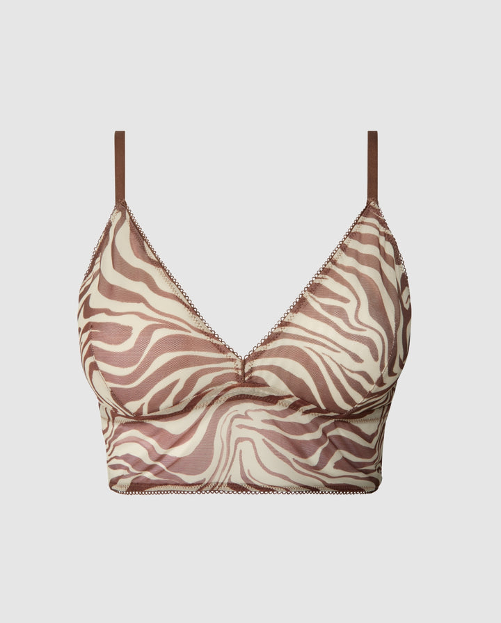 Mesh Triangle Top Zebra