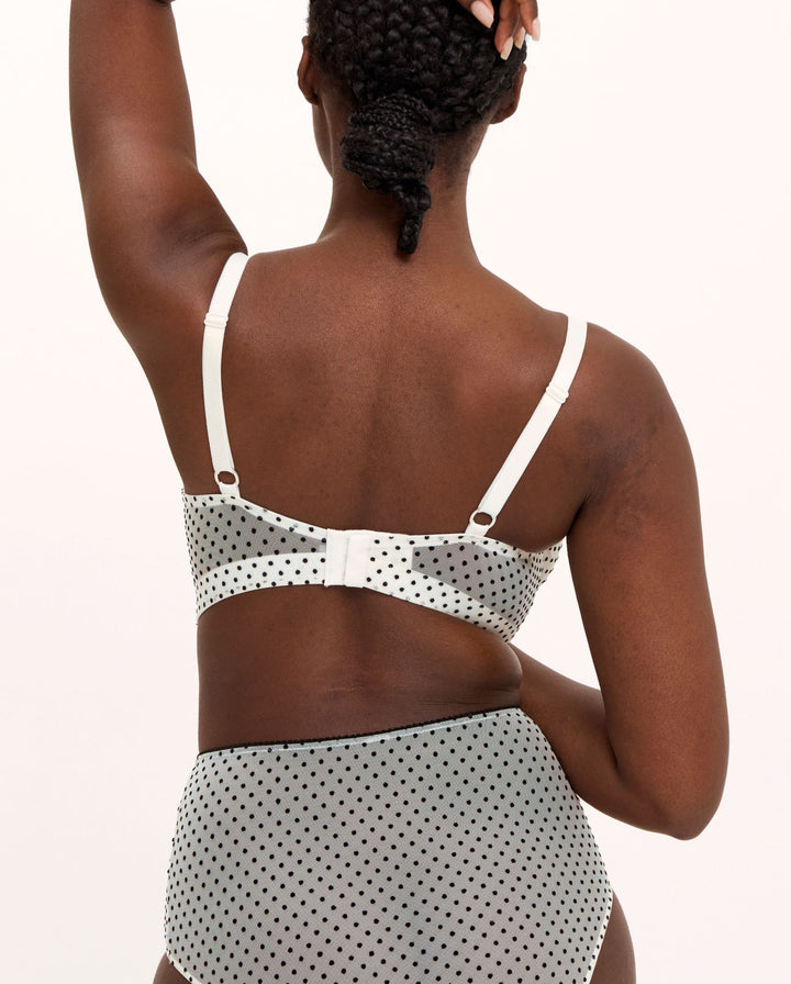 Mesh Support Bra Cream/Black