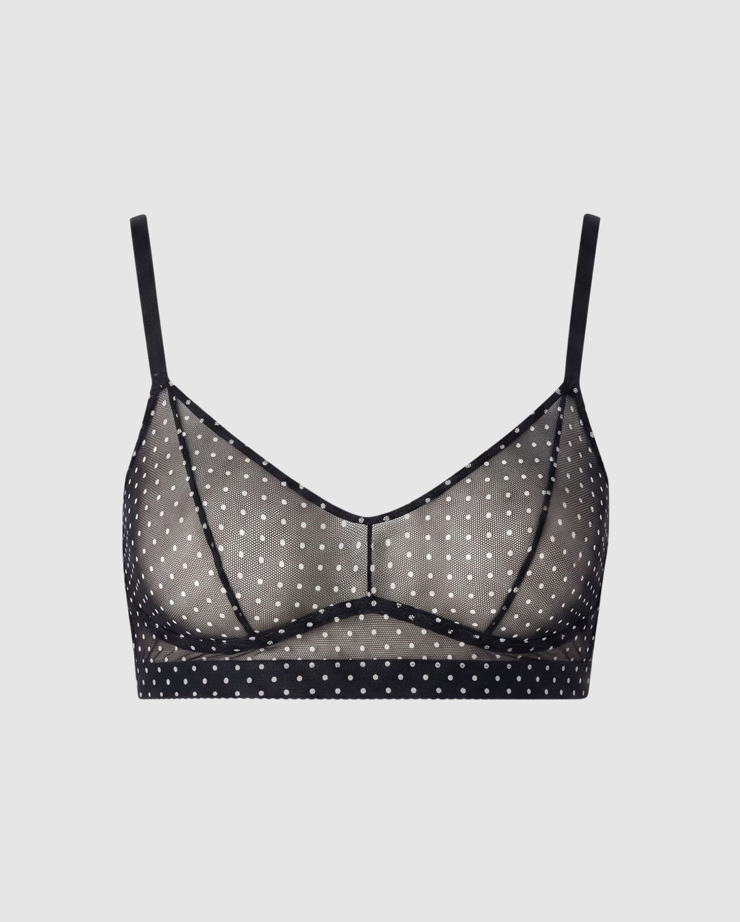 Mesh Balconette Black/White