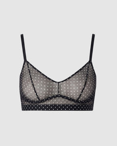 Mesh Balconette Black/White