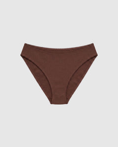 Cotton Midi Briefs Coffee