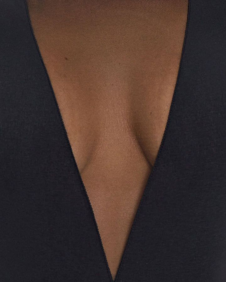 Opaque Mesh Body Black