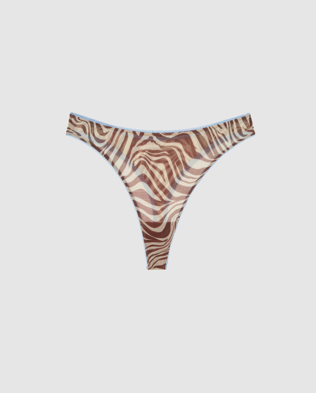 Mesh Thong Zebra