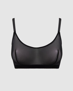 Mesh Scoop+ Bralette Black