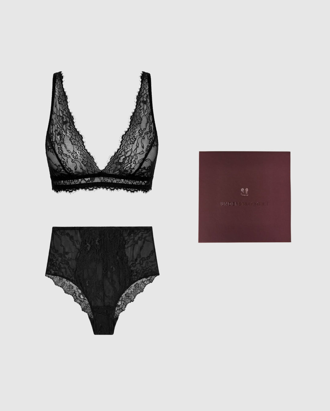 Black Lace Plunge Gift Set
