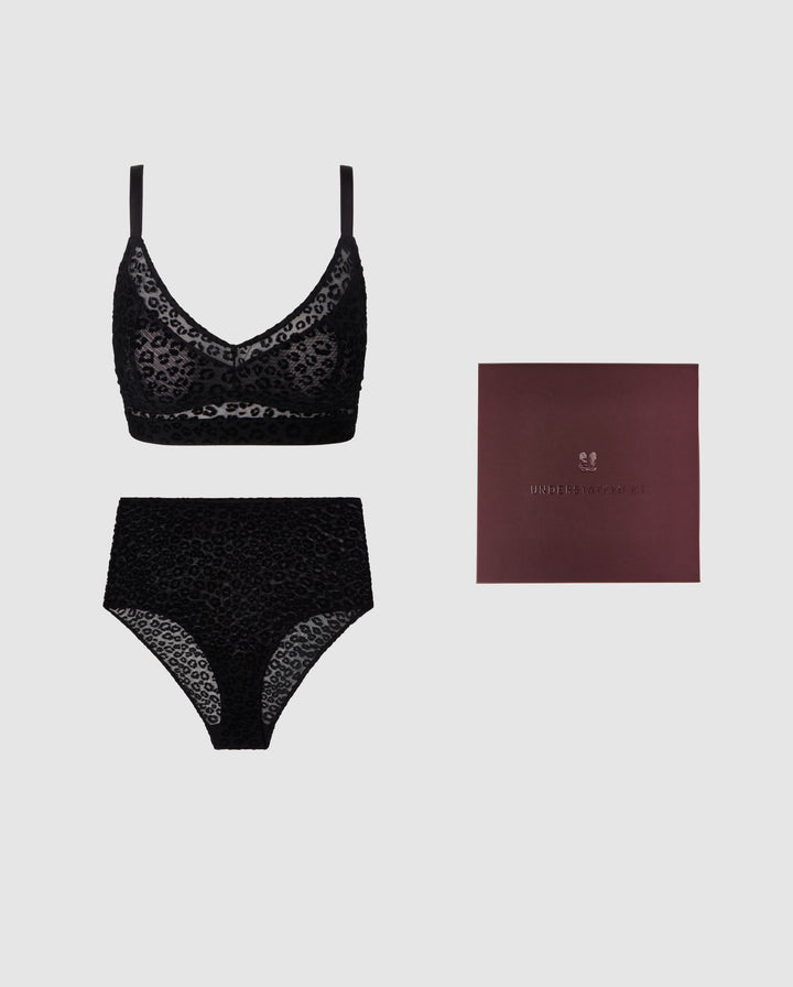 Black Leopard Gift Set