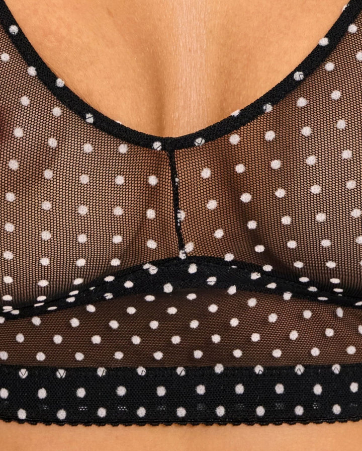 Mesh Balconette Black/White