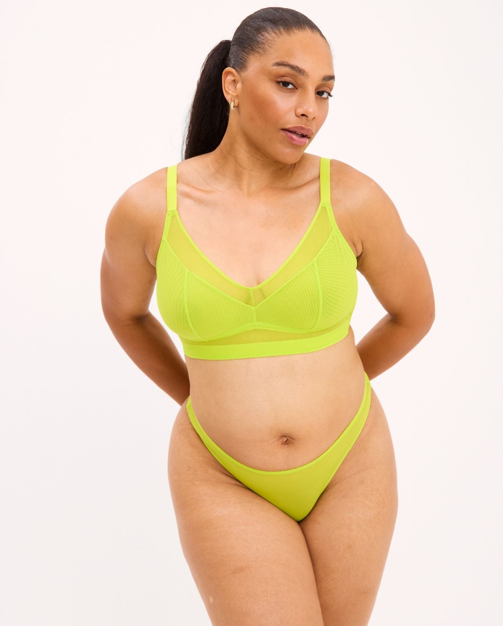 Mesh Thong Zesty Lime | Understatement