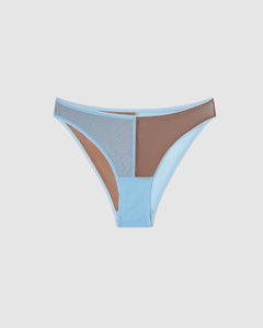 Mesh Bikini Briefs Sky/Mocha