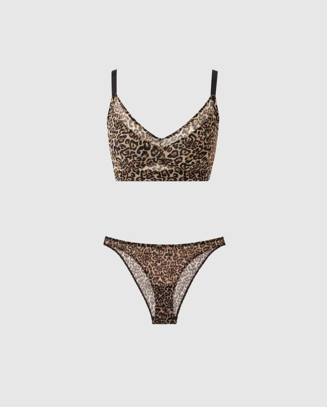 Leopard Mesh Duo Set
