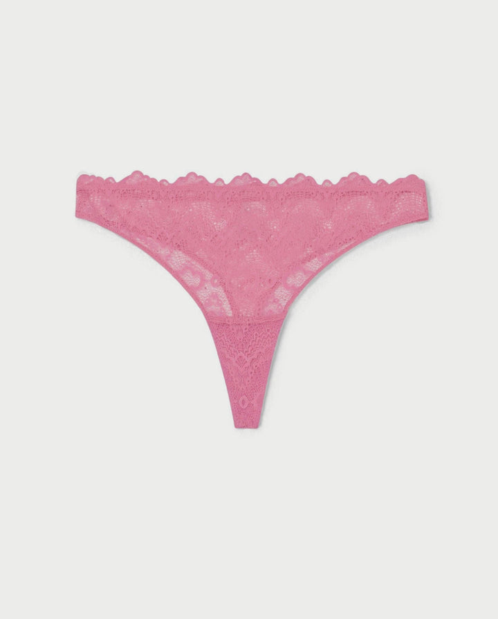 Lace Thong Candy Pink