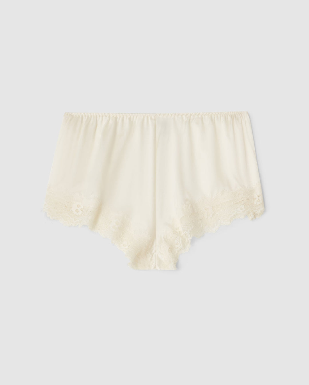 Silk Lace Shorts Cream