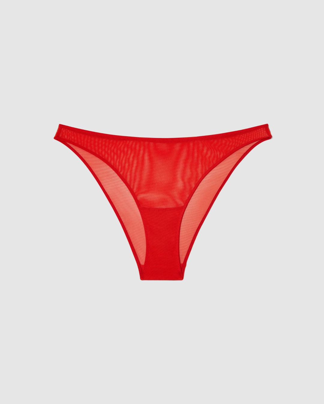 Mesh Bikini Briefs Fiery Red • Panties • Understatement Underwear