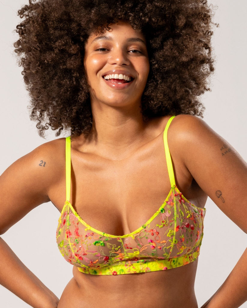 Mesh Balconette Neon