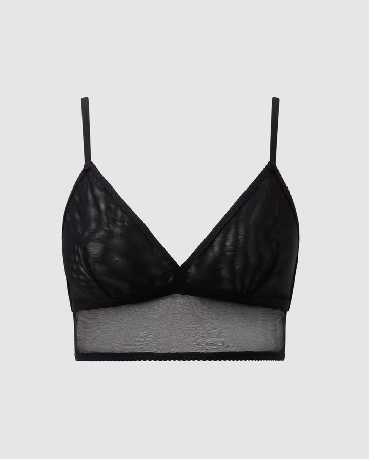 Mesh Triangle Top Black