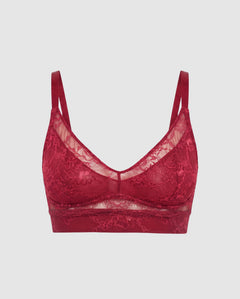 Lace Support+ Bra Rumba Red