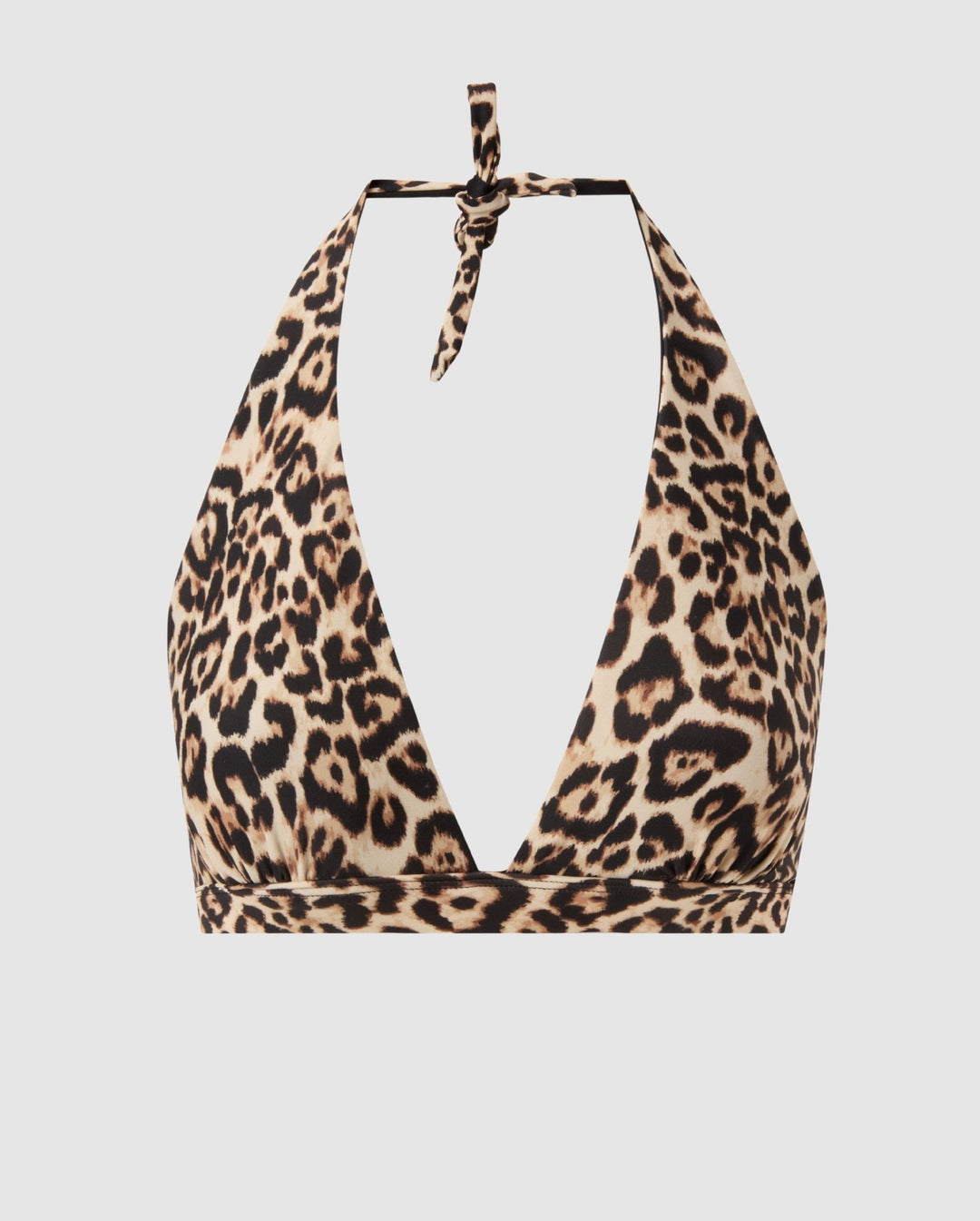 Halter Bikini Top Leopard Understatement