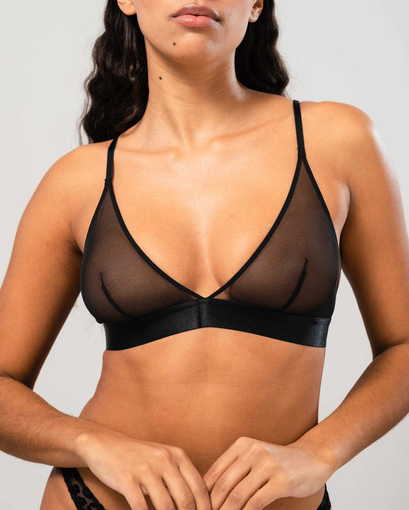 Mesh Triangle Bralette