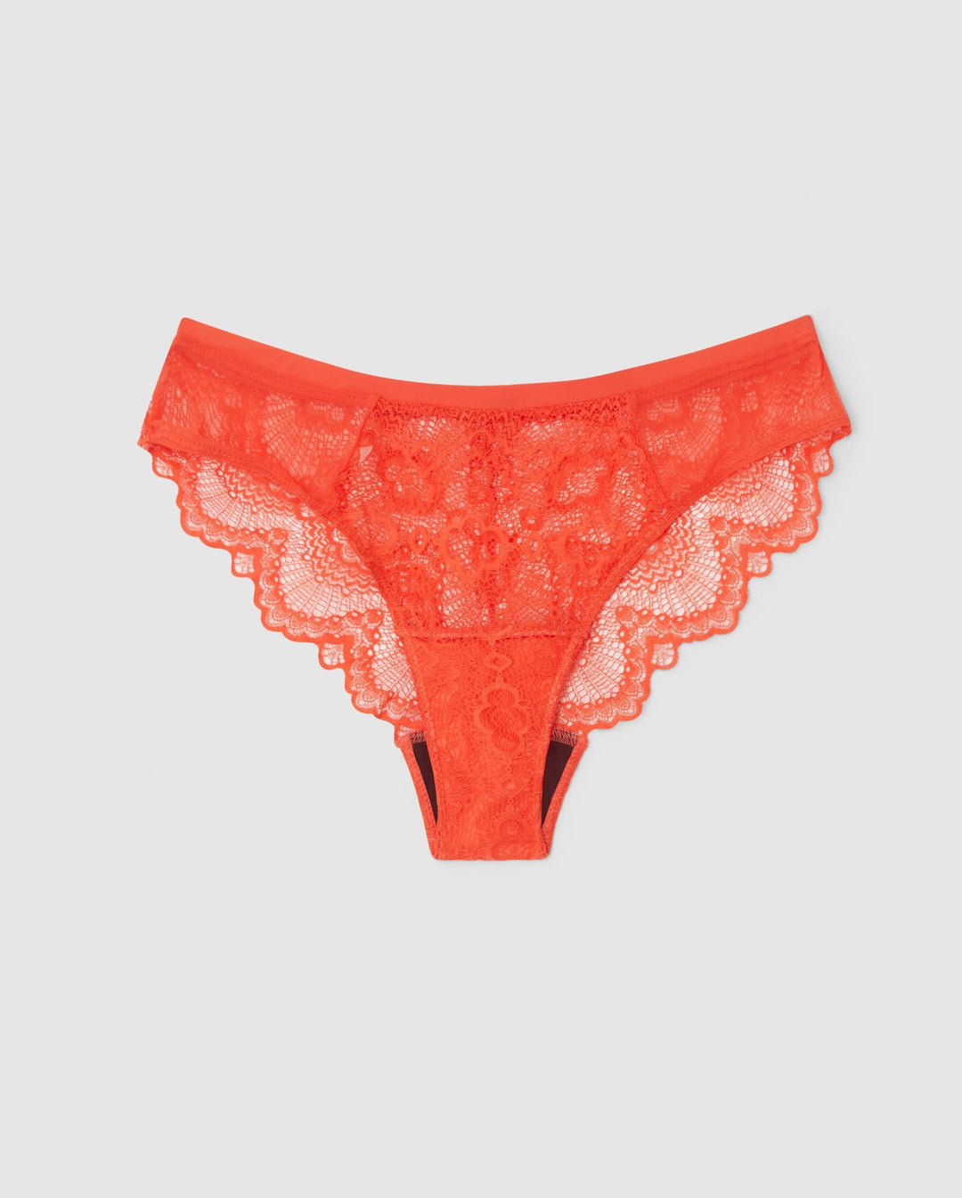 Lace Period Cheeky Fiery Red