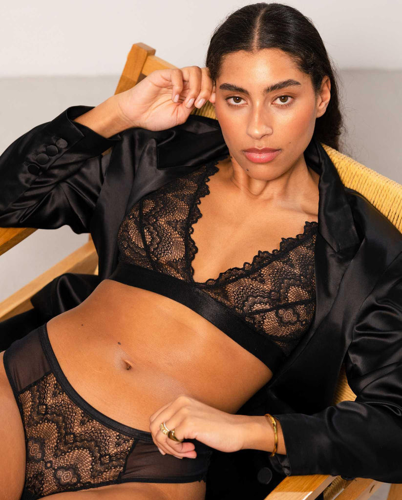 Lace Plunge Bralette