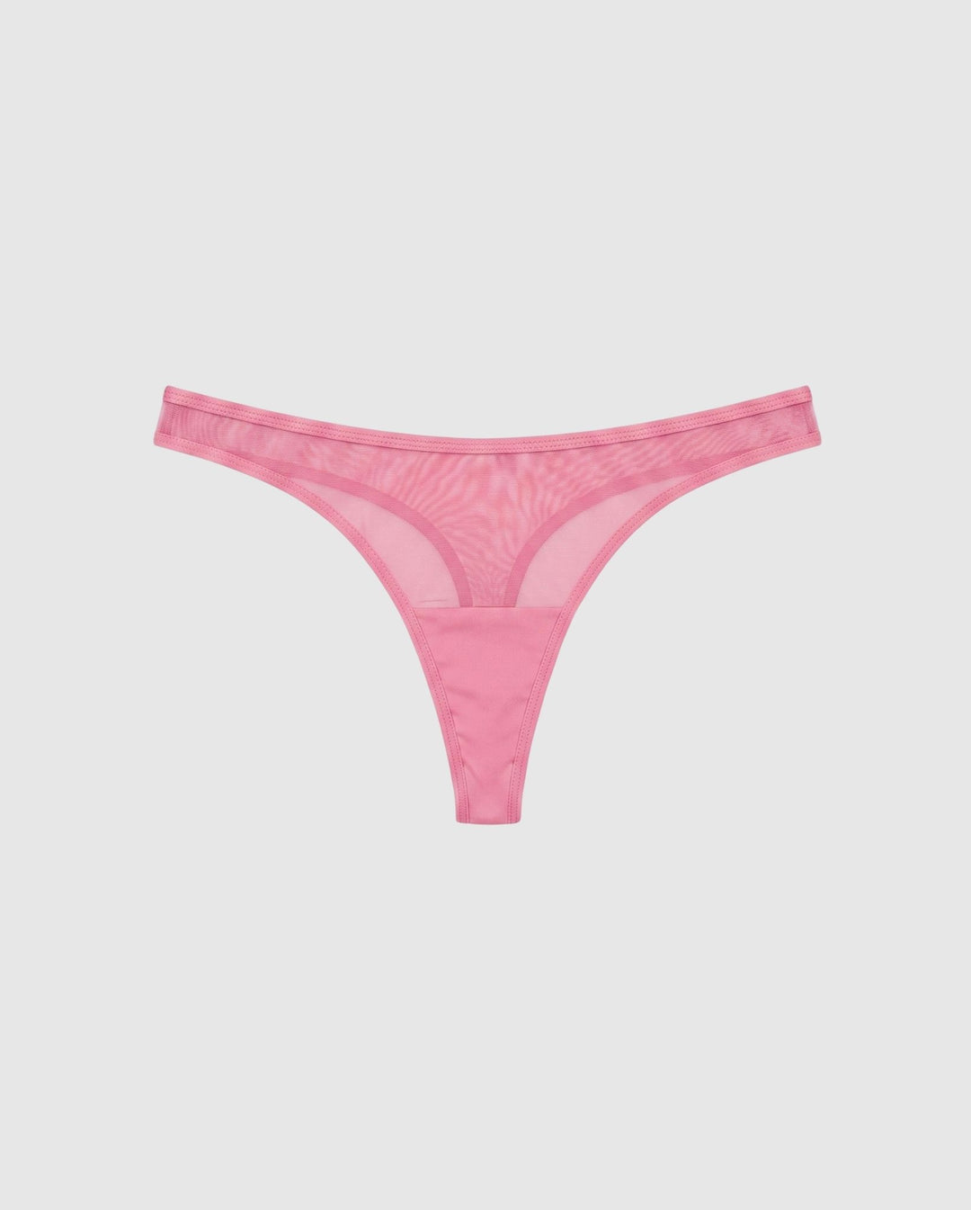 Mesh Dipped Thong Candy Pink