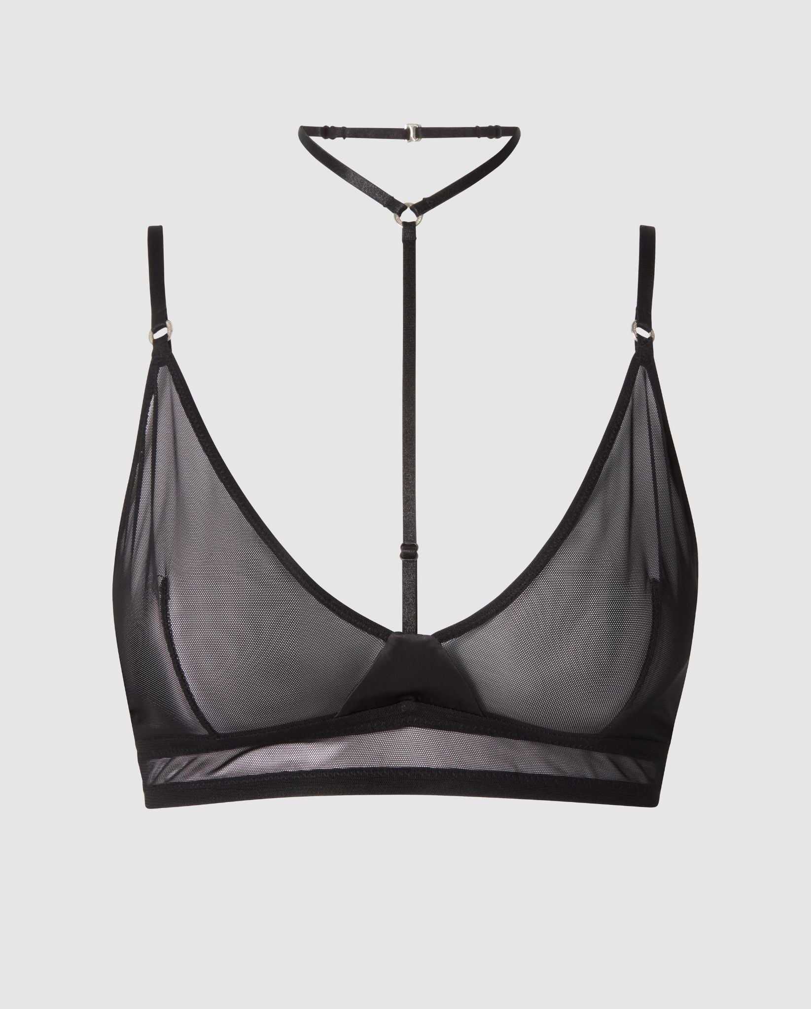 strappy black bralette