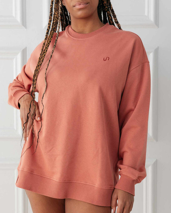 Crew Neck Sweat Faded Red