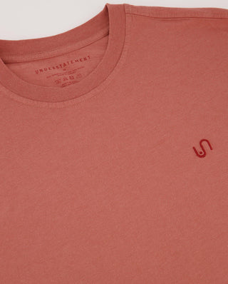 Crew Neck T-shirt Faded Red