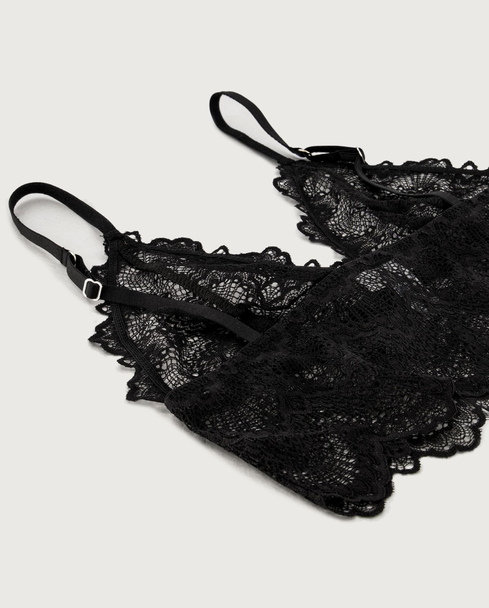 Lace Bralette Top Black • Soft Bra • Understatement Underwear