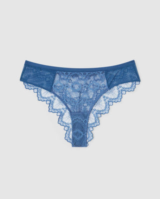 Light Blue Panties  Abstract Blue Print Women's Briefs, Women's
