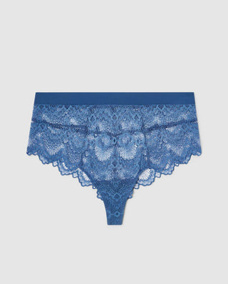 Lace Highwaist String Faded Blue