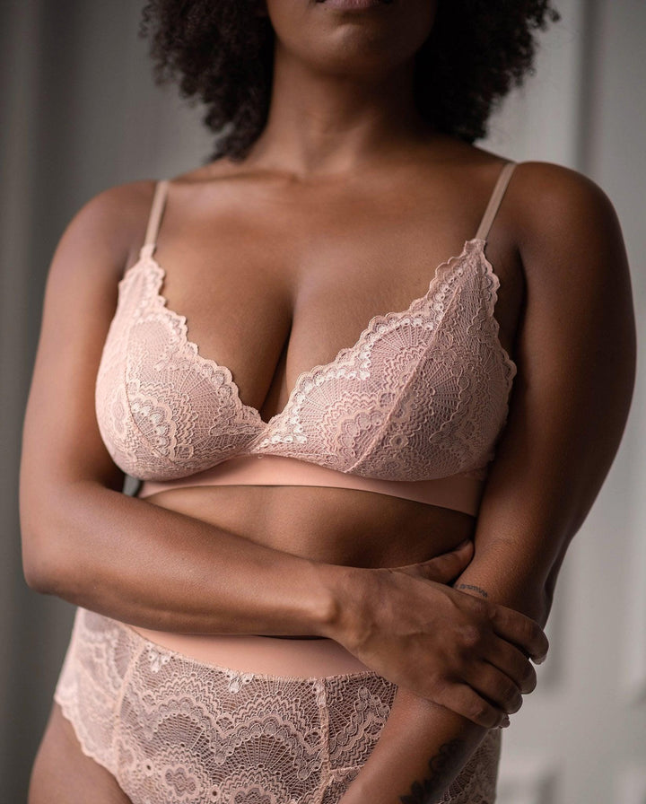 Lace Lined Bralette Naked