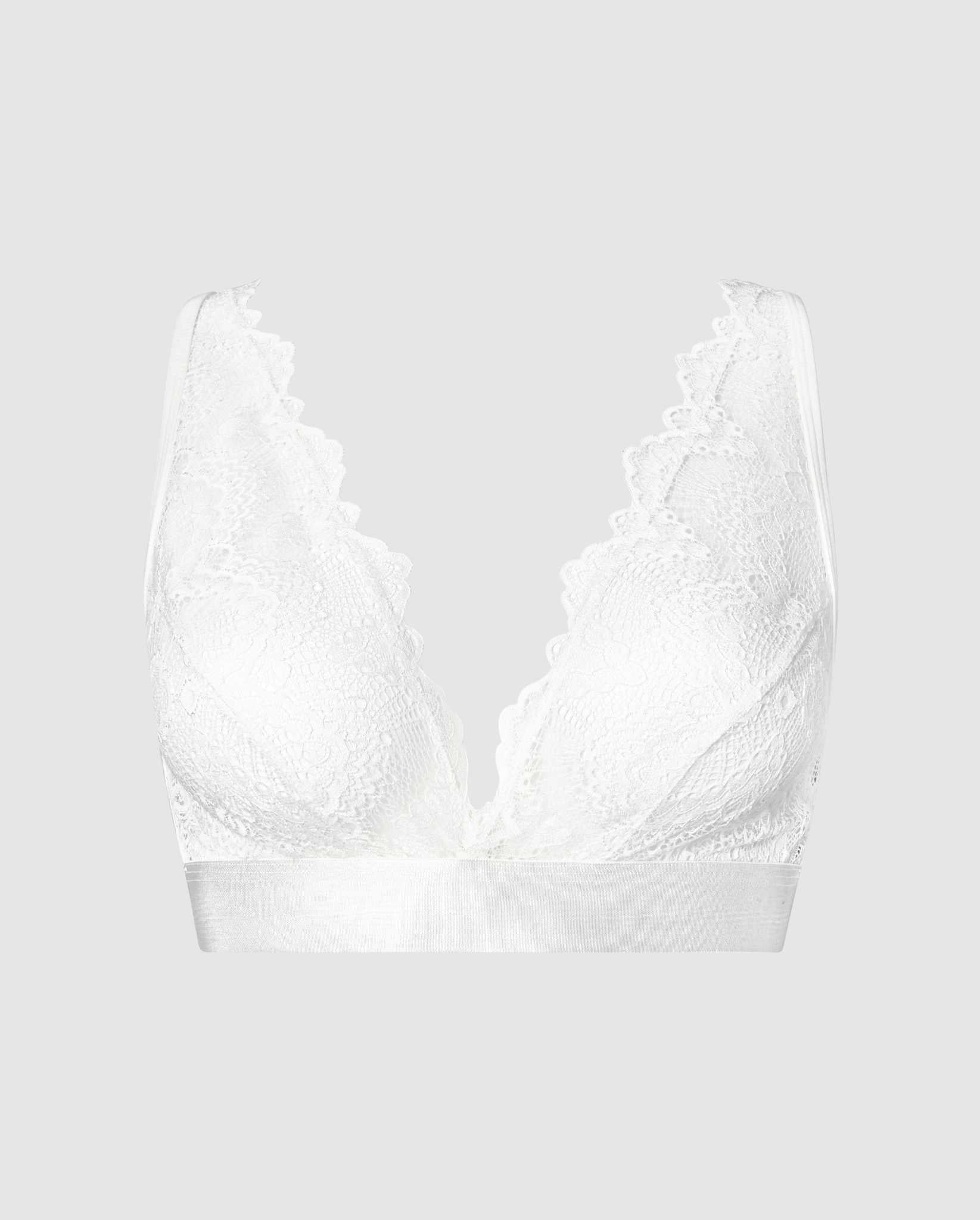 lace bralette white