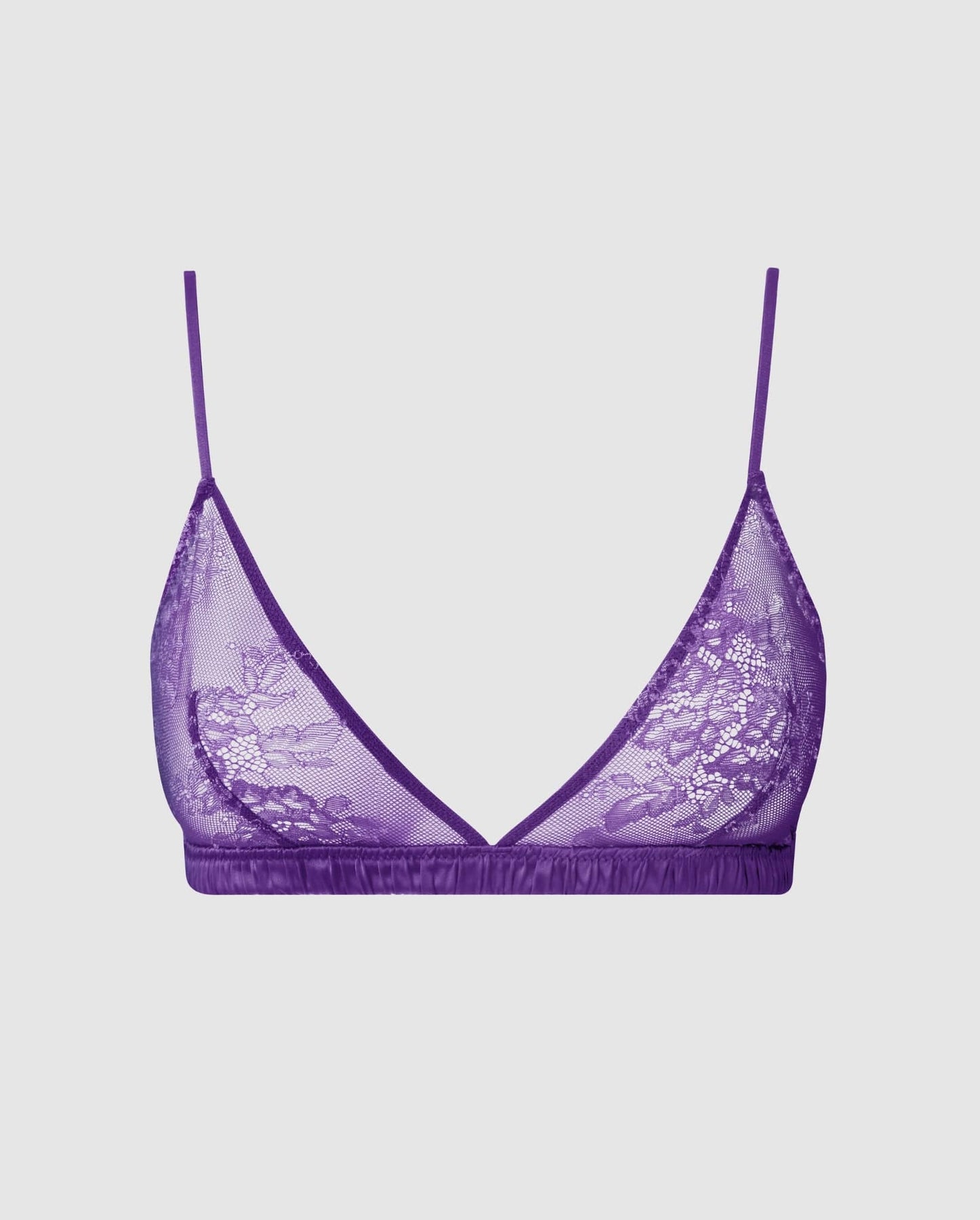 Sexy Purple Bralette - Lace Bralette - Triangle Top Bralette - Lulus