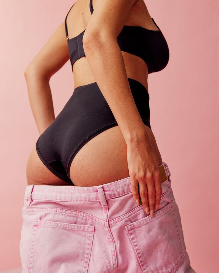 Micro Highwaist Maxi Briefs Black