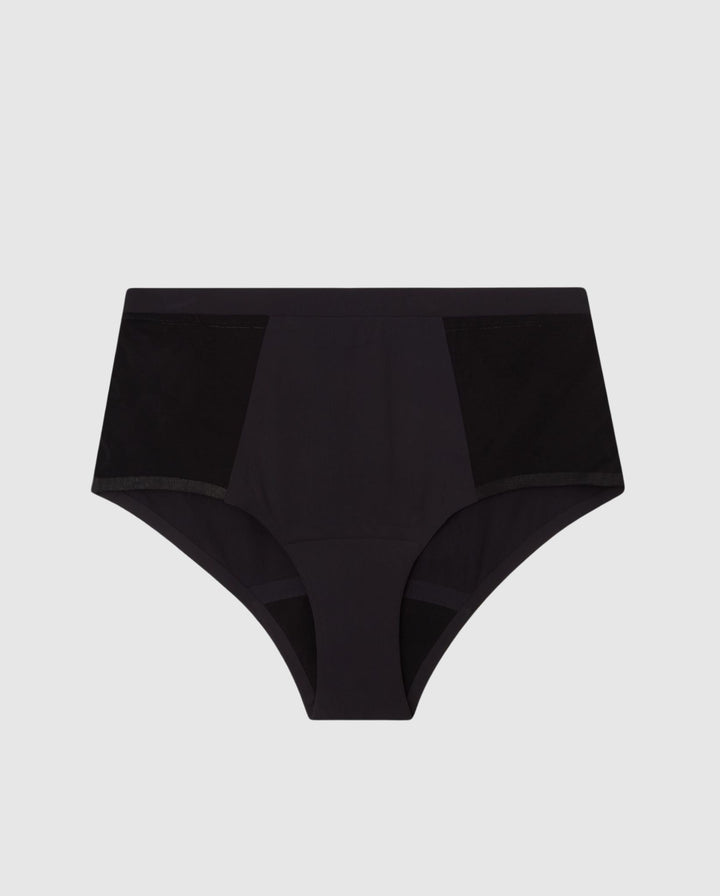 Micro Period Highwaist Briefs Black